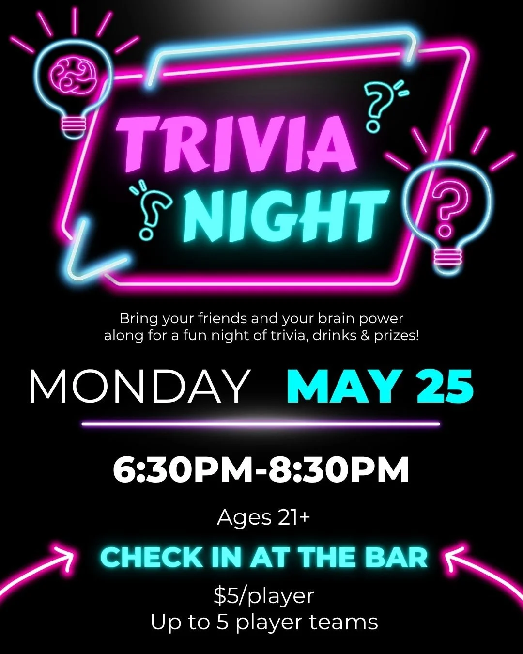 21+ Trivia Night
