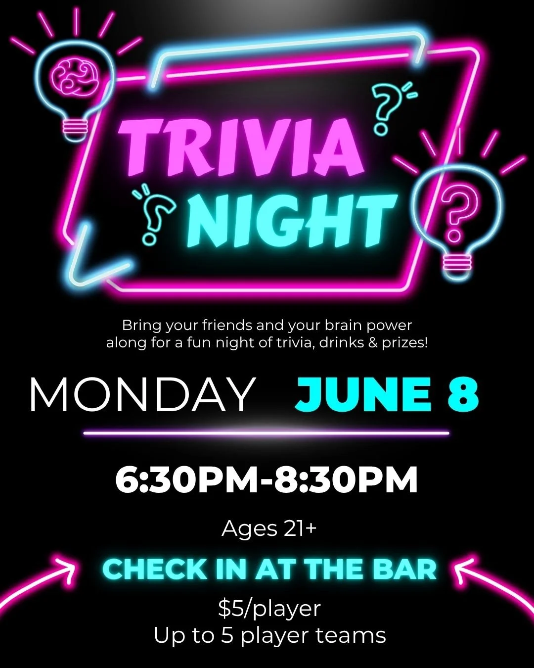 21+ Trivia Night