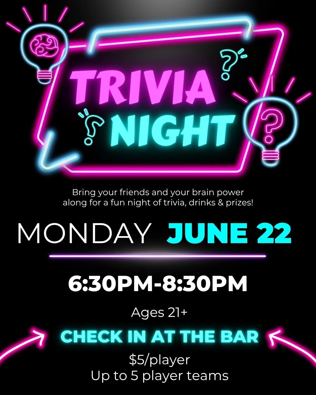 21+ Trivia Night
