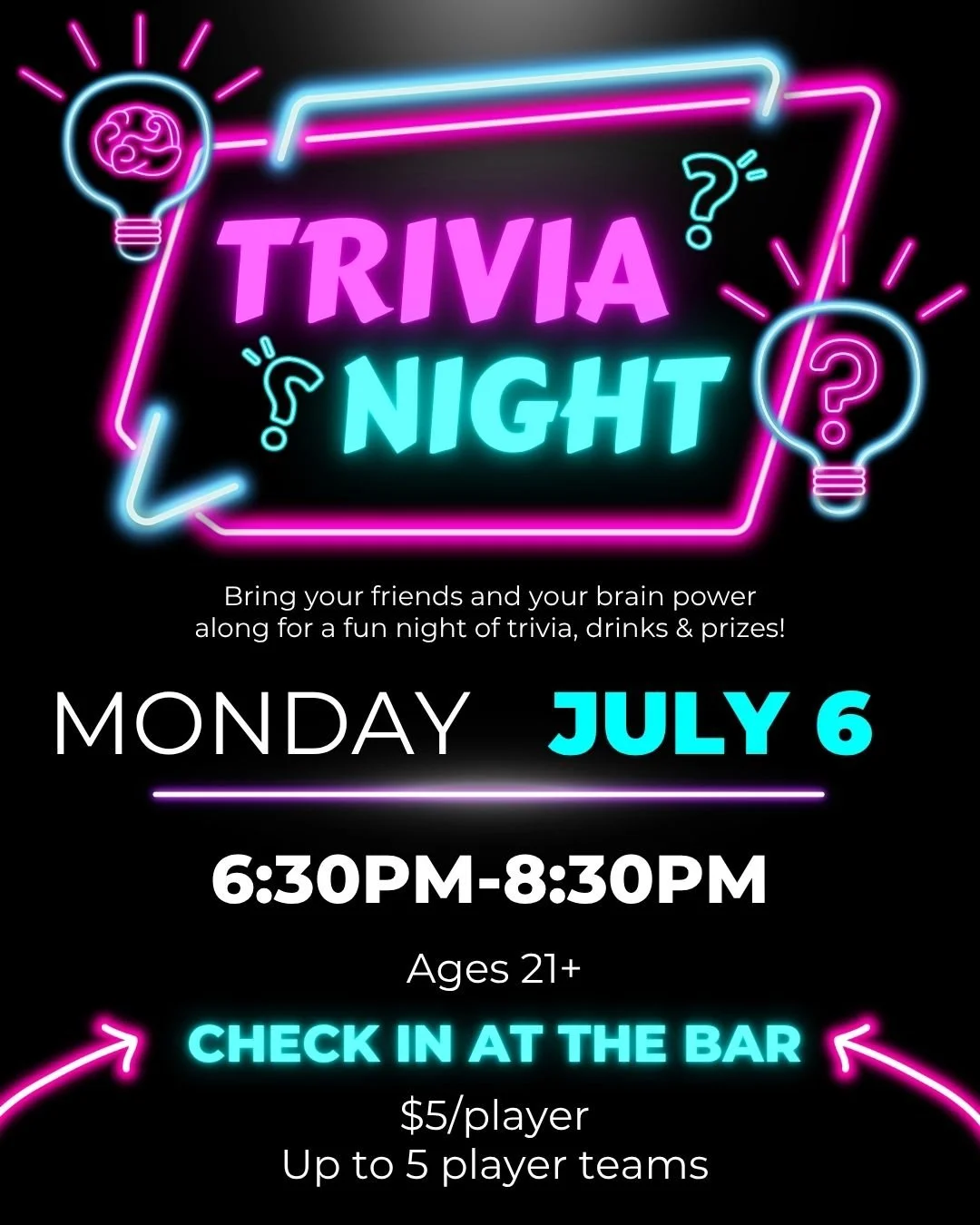 21+ Trivia Night