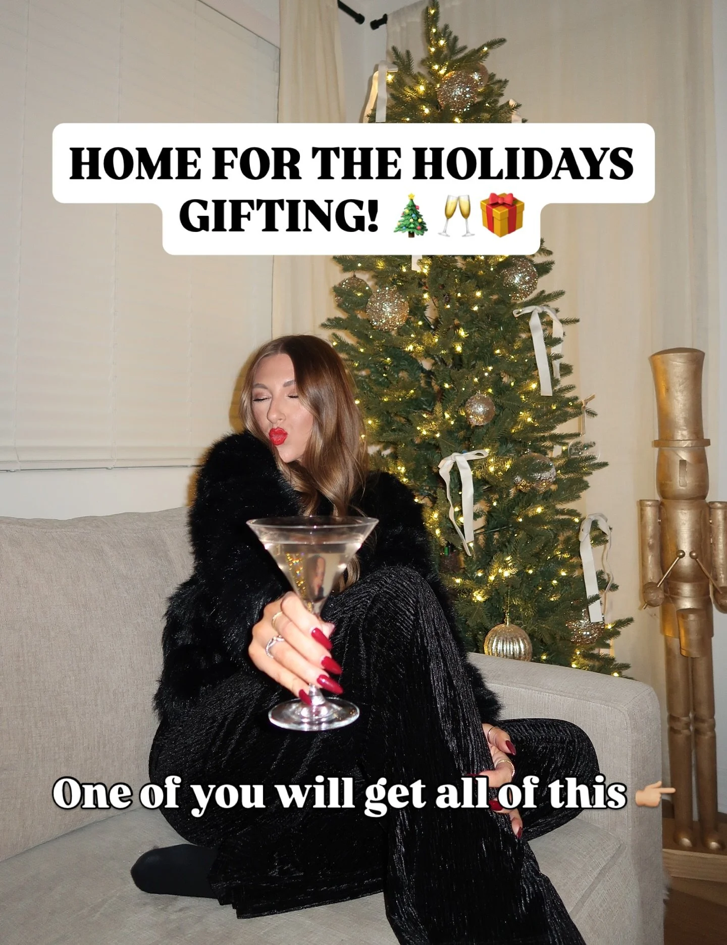 Home for the Holidays Gifting 🎁

I am so thankful for all of your support this year and want to spoil one of you this holiday season! 🫶🏻🤗🎁

TO ENTER:
1. FOLLOW me @makennachristinexo
2. LIKE this post &amp; TAG your bestie who should follow me 
