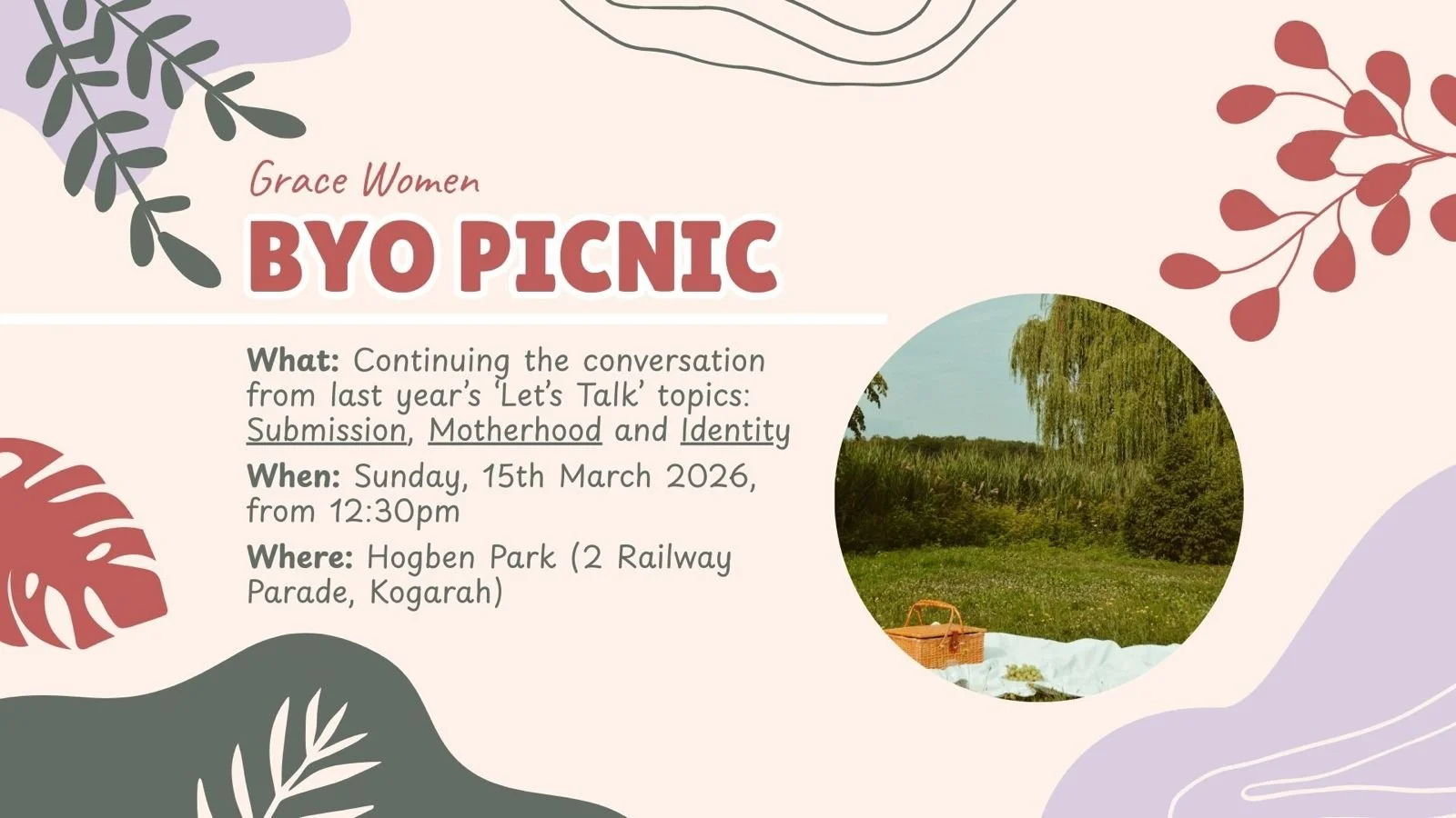 Grace Women | BYO Picnic