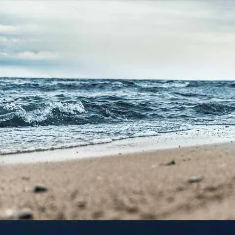 Picture of a beach in Kaliningrad, Russia