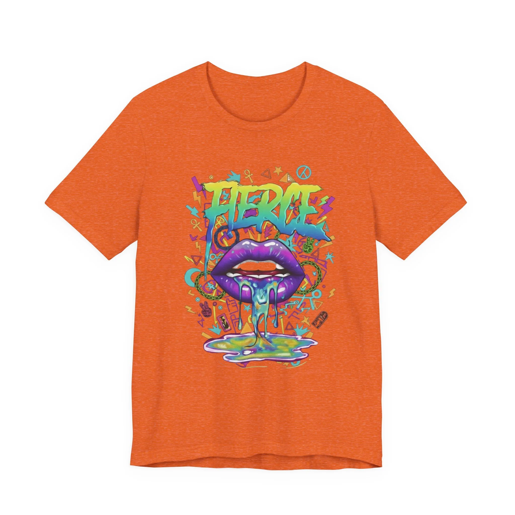 Bacio Psychedelic Drip Lip Graphic Tee