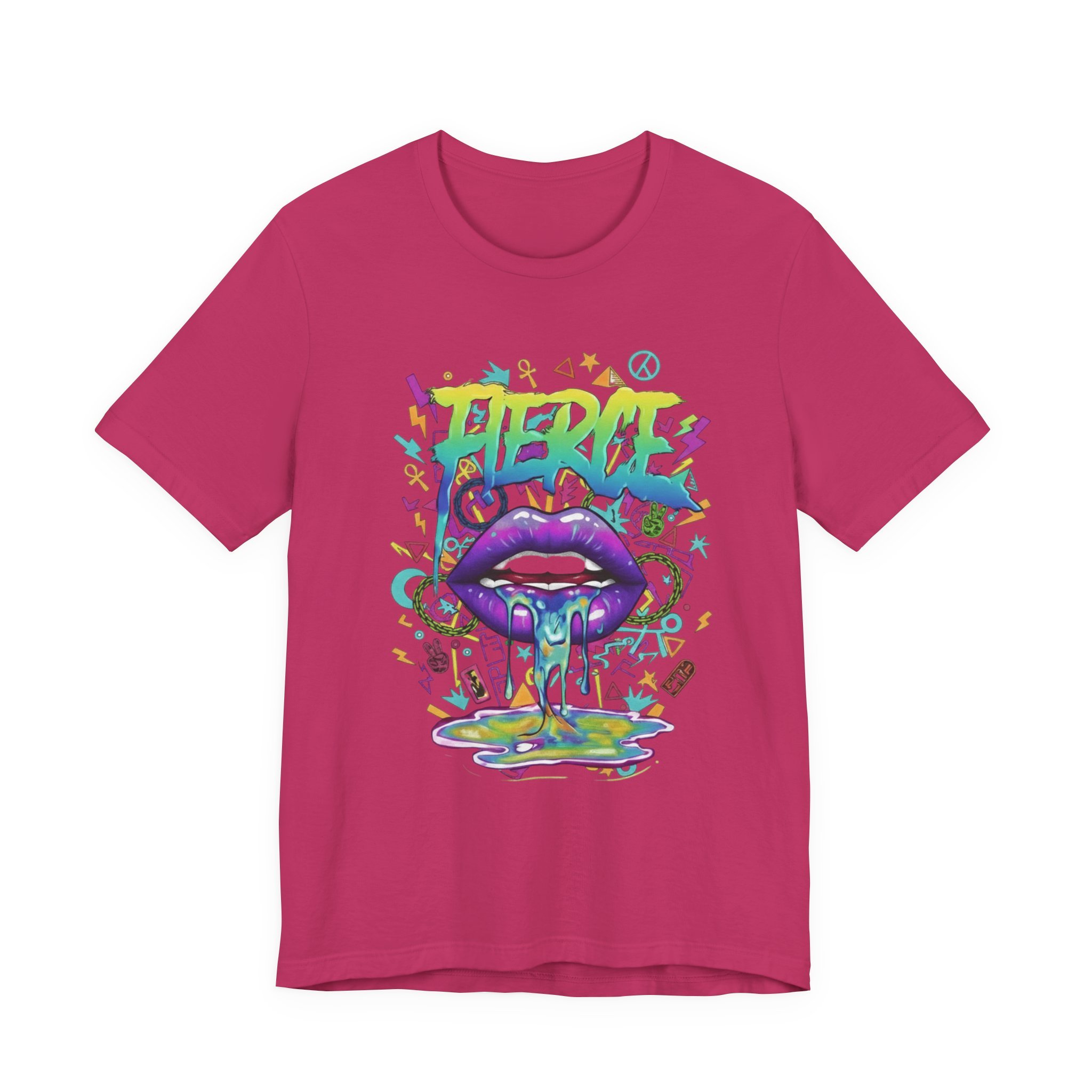 Bacio Psychedelic Drip Lip Graphic Tee