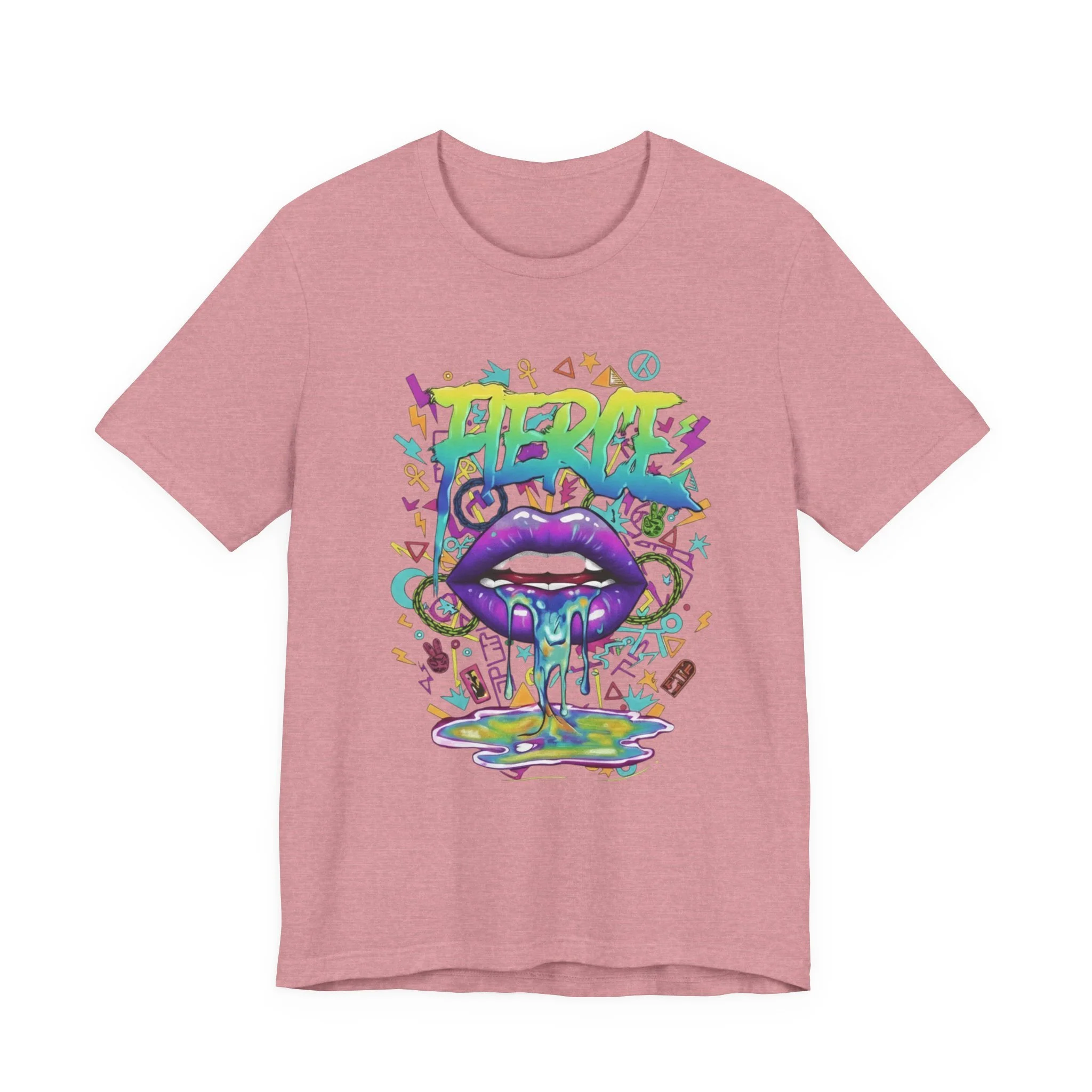 Bacio Psychedelic Drip Lip Graphic Tee
