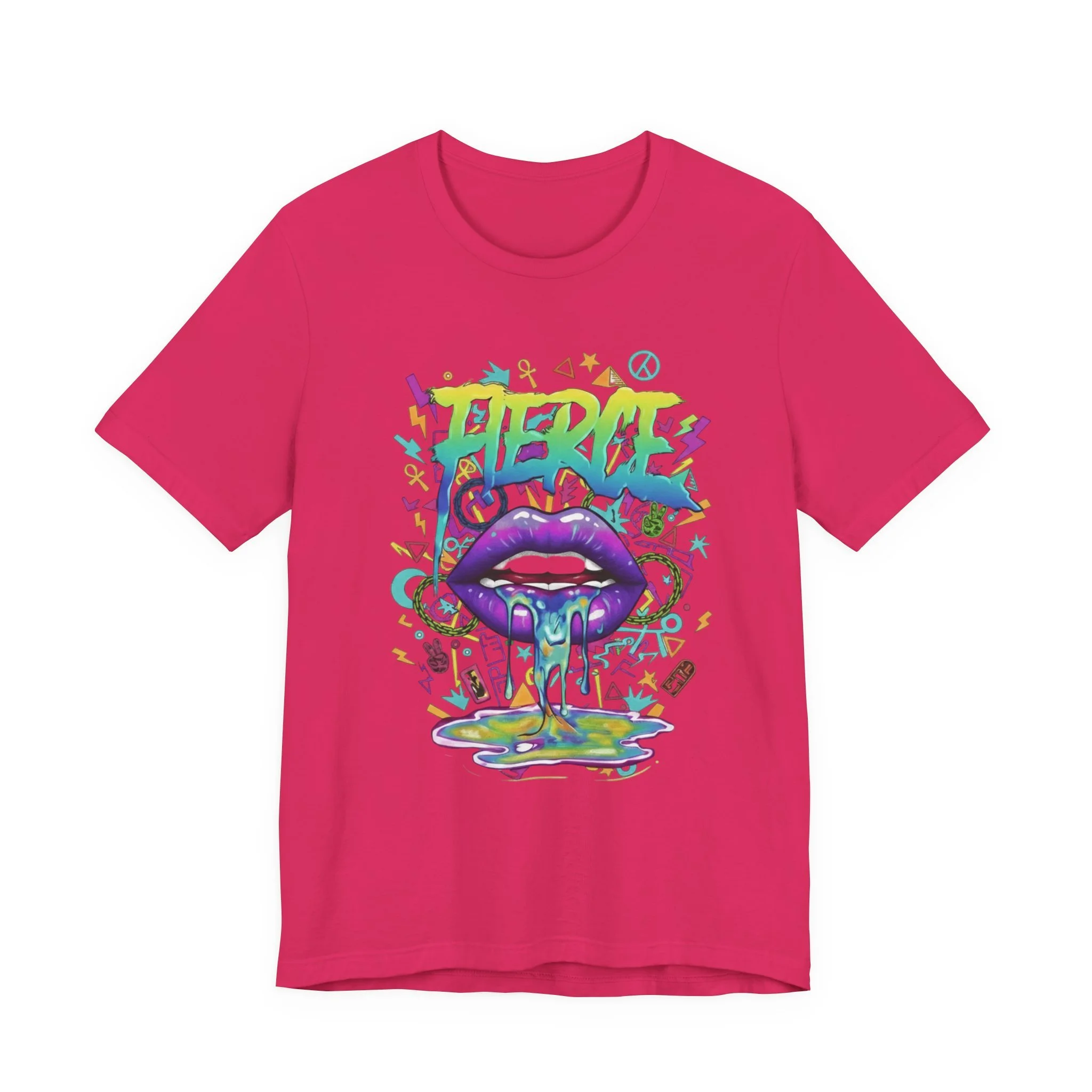 Bacio Psychedelic Drip Lip Graphic Tee