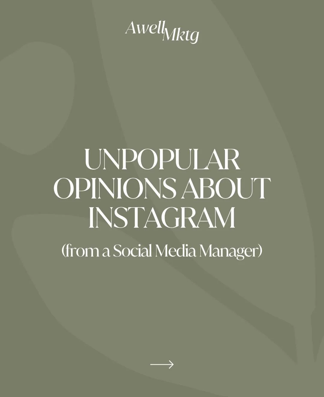 Unpopular opinion as a SMM 👩🏻&zwj;💻

Comment down below if I am right or wrong&hellip; give me your honest opinion!

And if you want my 1:1 thoughts on what to improve on your Instagram in just two days, comment &ldquo;AUDIT&rdquo; below!

Alsoooo