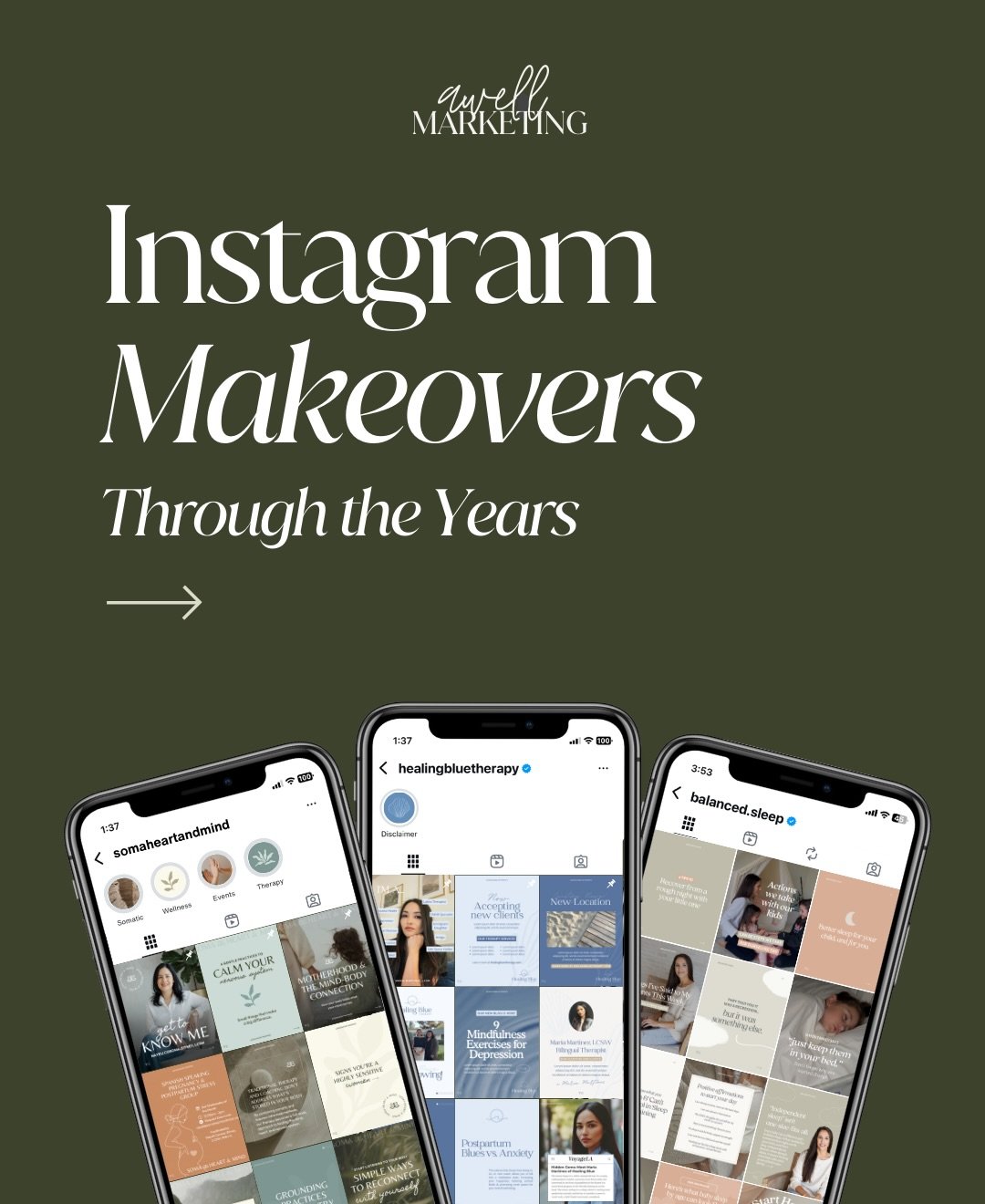 We LOVE a curated feed, and it shows ✨

Since 2020, we&rsquo;ve helped 30+ health &amp; wellness brands elevate their Instagram presence, refine their visuals, and show up with confidence.

If your feed feels off-brand or disconnected from your messa