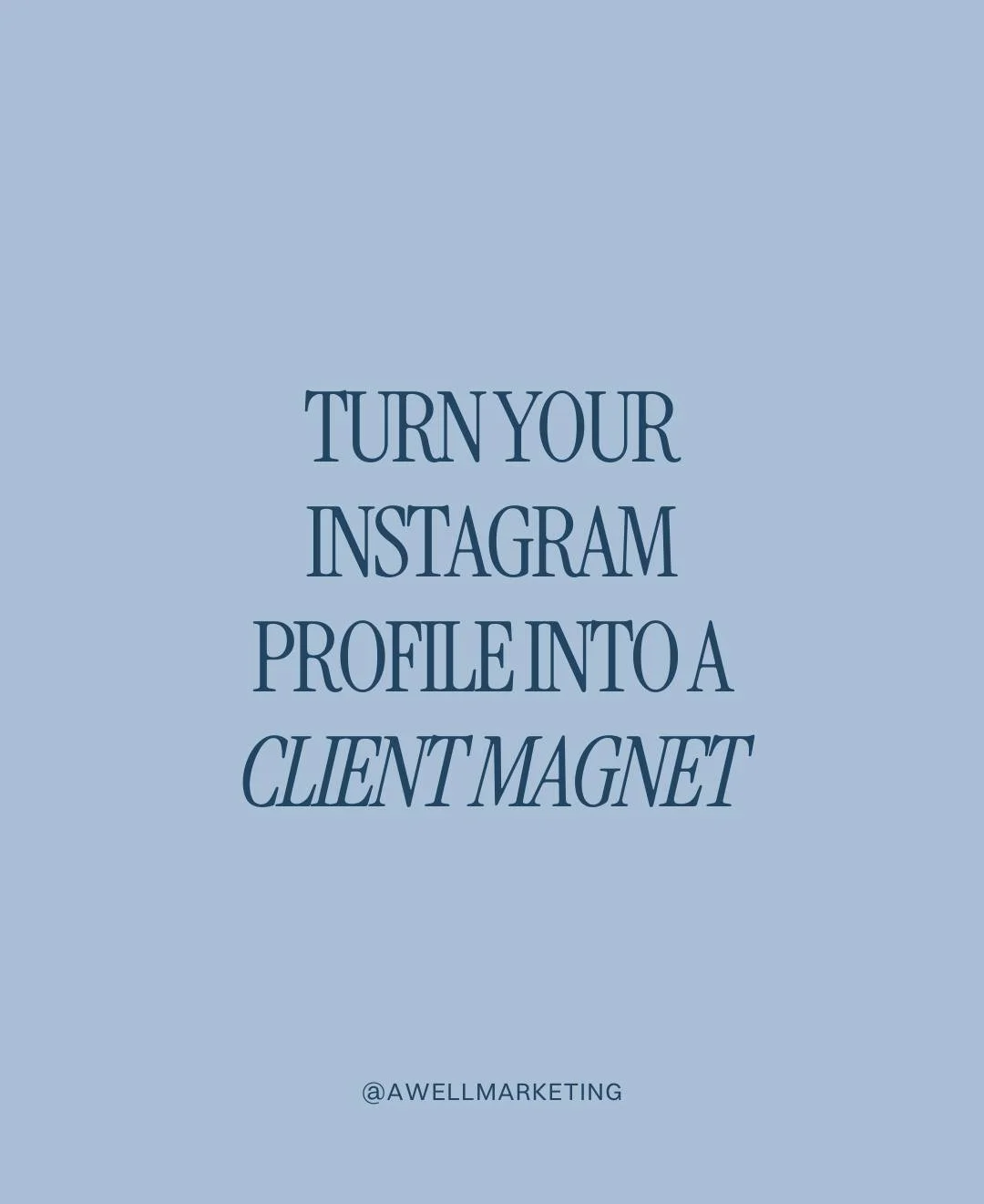 Your Instagram profile can grow your business with these tips 👉

It's where people decide whether to follow, click, or reach out.
And you've got about 5 seconds to help them make that decision.

The profiles that convert have one thing in common: th