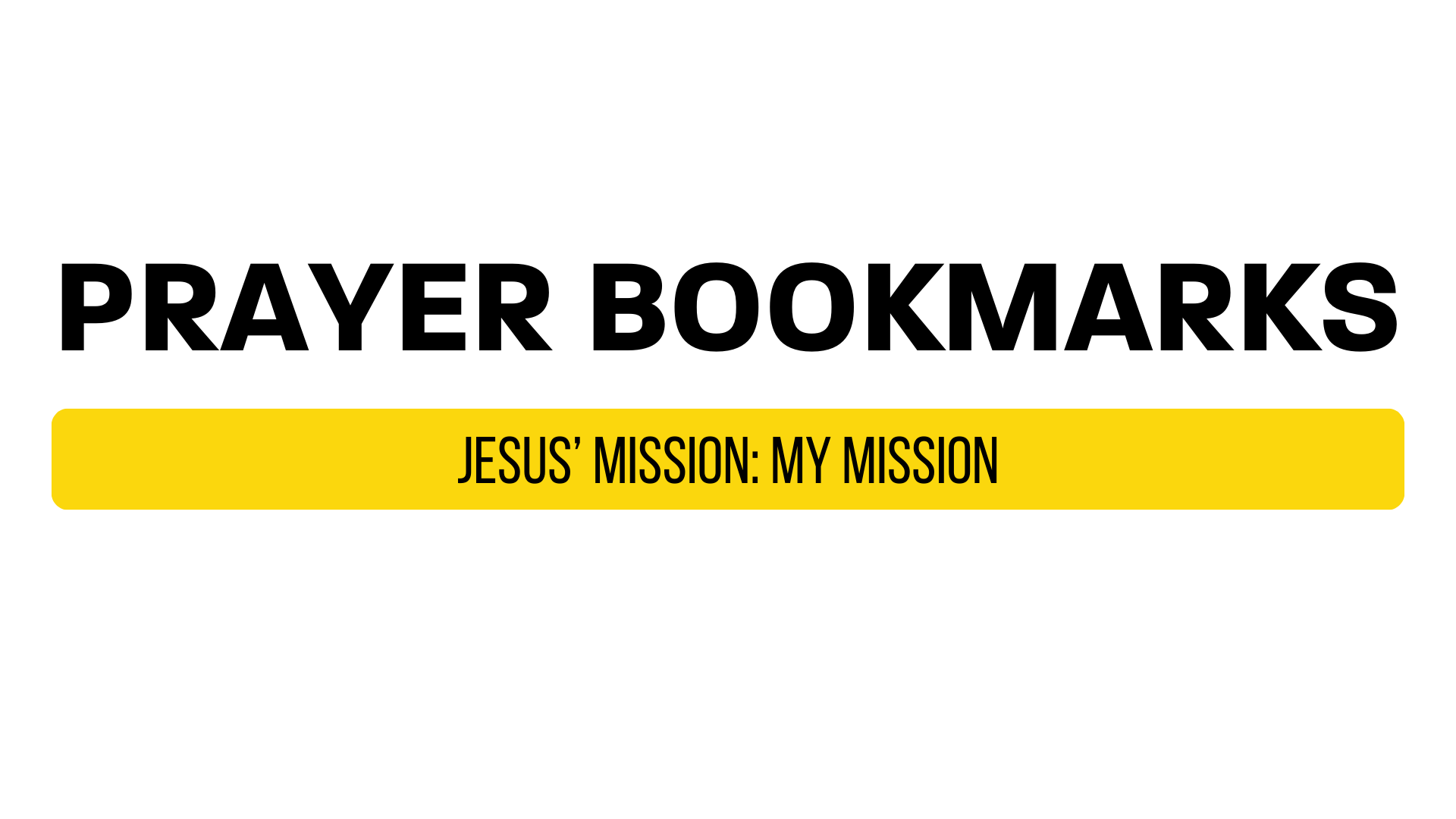 Prayer Bookmarks