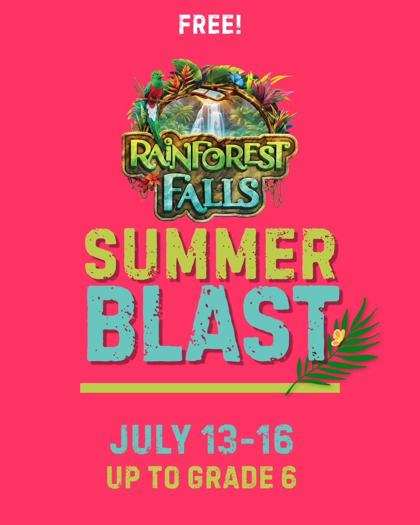 👉🏼Registration link in our bio!
📍Hawthorn Academy 1437 W. 11400 S., South Jordan
🗓️Mon - Thurs / 9am - 12noon

🌴🩵Join us for a &ldquo;Rainforest Adventure&rdquo; where we&rsquo;ll discover that Jesus is our ultimate Guide!
Through exciting dail