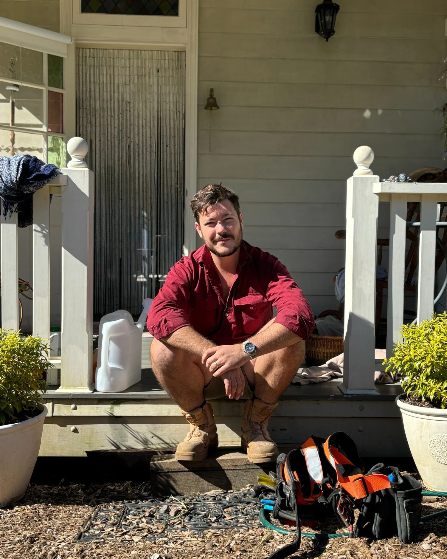 Jake from Goby Trade sitting on a deck