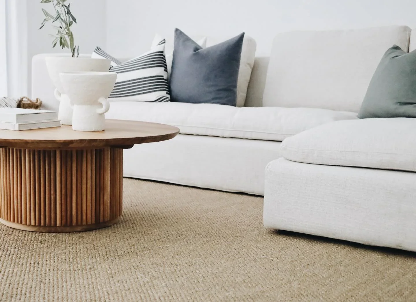 Sisal Natural Flooring installed in a luxury living room
