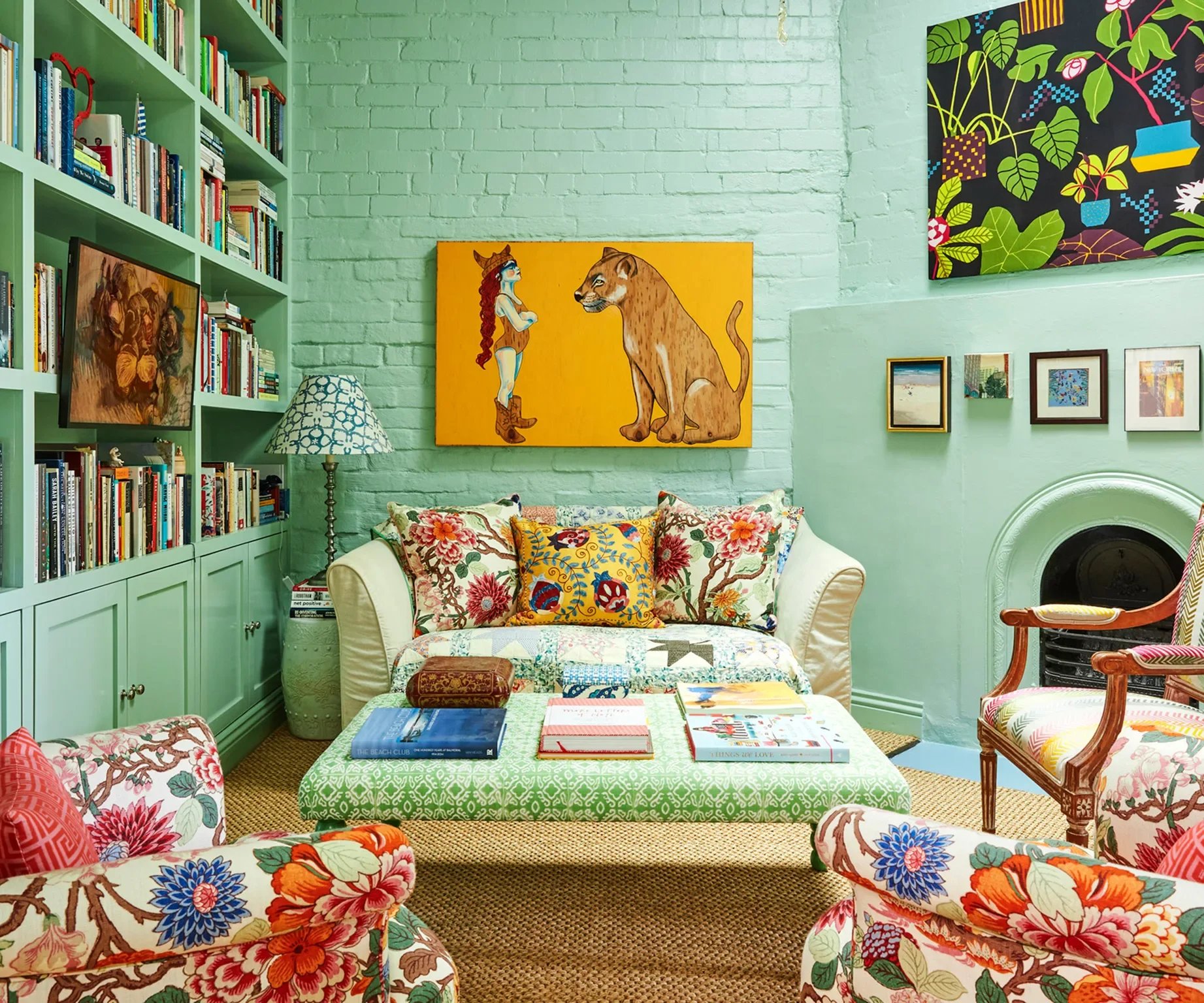 Living room designed by Anna Spiro with Jubilee Sisal natural flooring