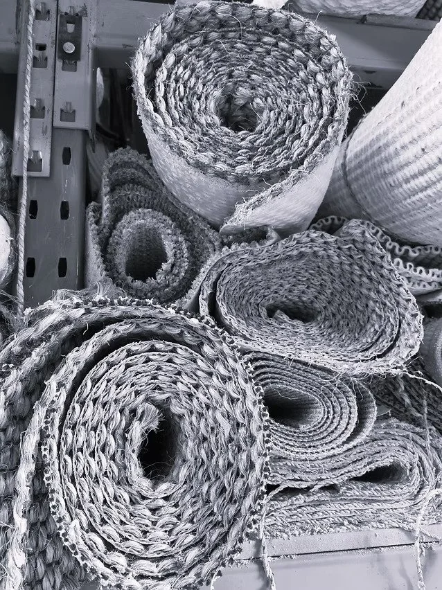 Rolls of environmentally friendly and durable natural fibre sisal material