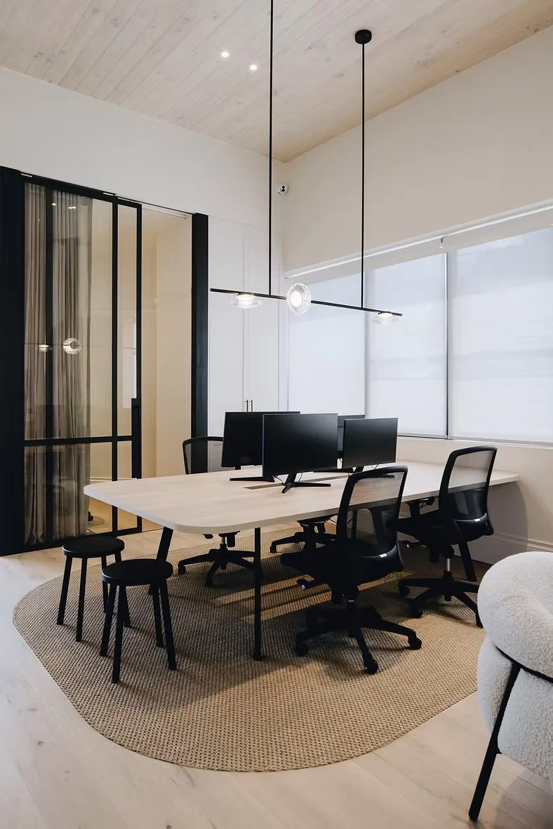 Environmentally Friendly Natural Fibre Armour Sisal installed in a floor recess in a modern office