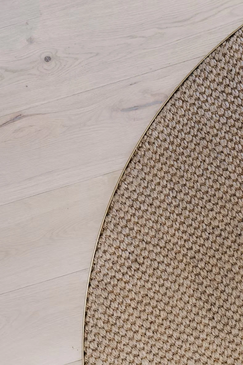 Armour Sisal installed in a luxury office, floor recess, modern and natural