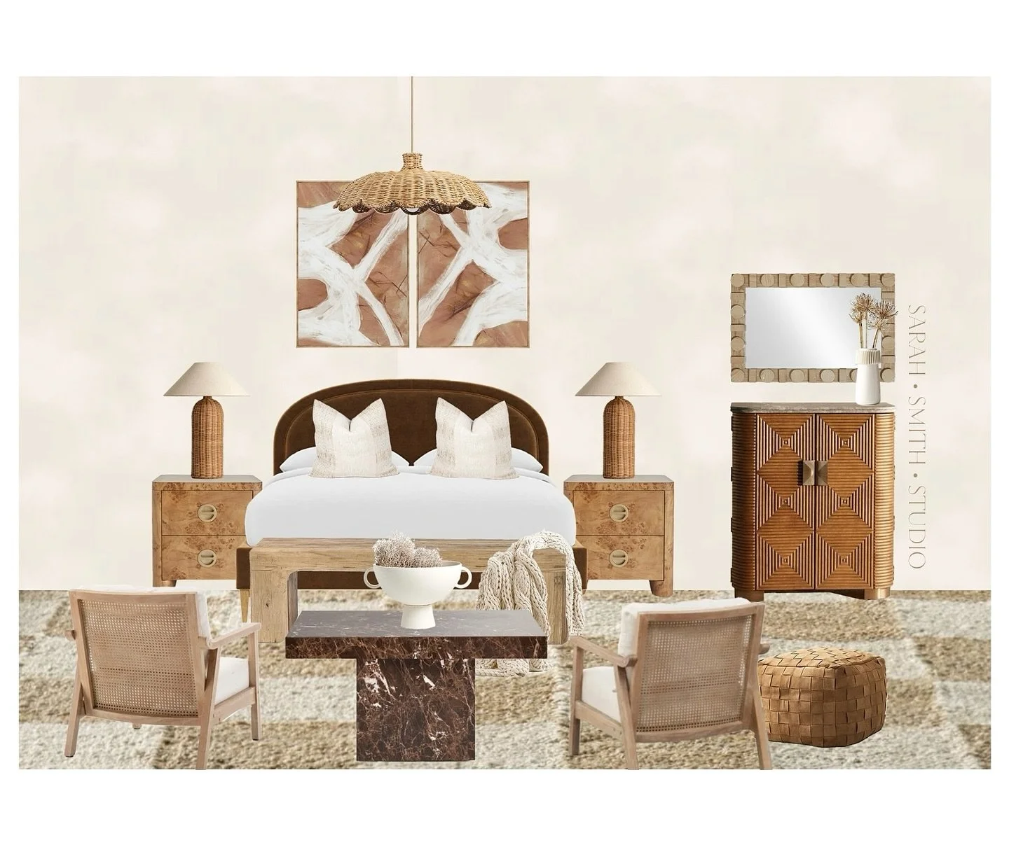 playing with texture &amp; wood tones // comment SHOP for links

#interiordesign #homedecor #interiorstyling #bedroominspo #interiordecor #designinspo #homestyle #homedesign #bedroomdecor #bedroomdesign #furniture