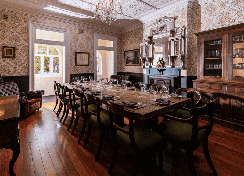 a private dining room that fills up to 15 guests enjoying Italian food in Surry Hills