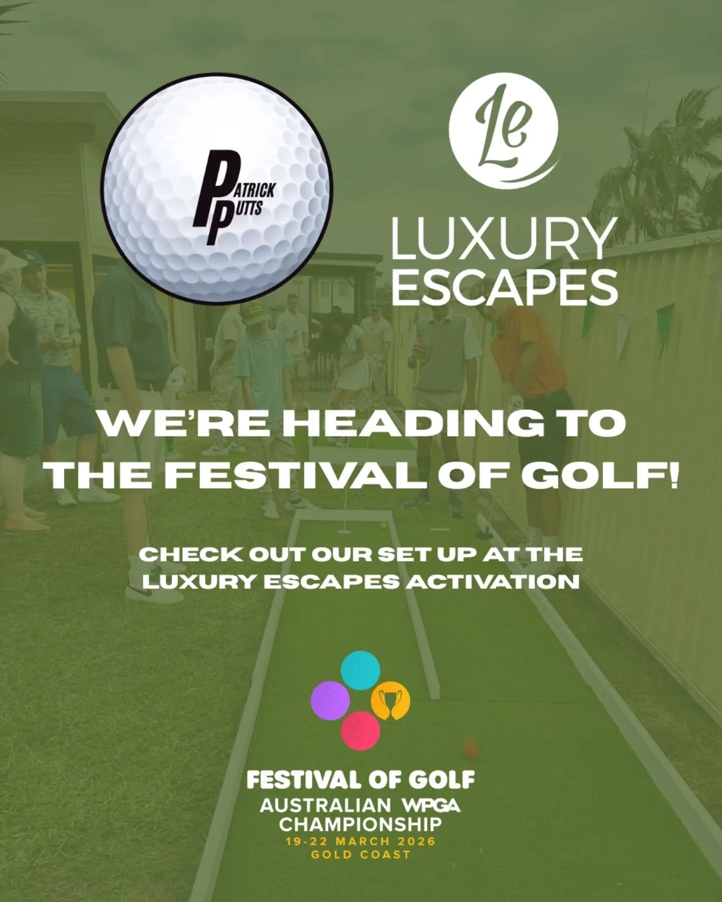 We&rsquo;re off to the Festival of Golf on the Gold Coast this weekend. Looking forward to having our setup as part of the Luxury Escapes activation