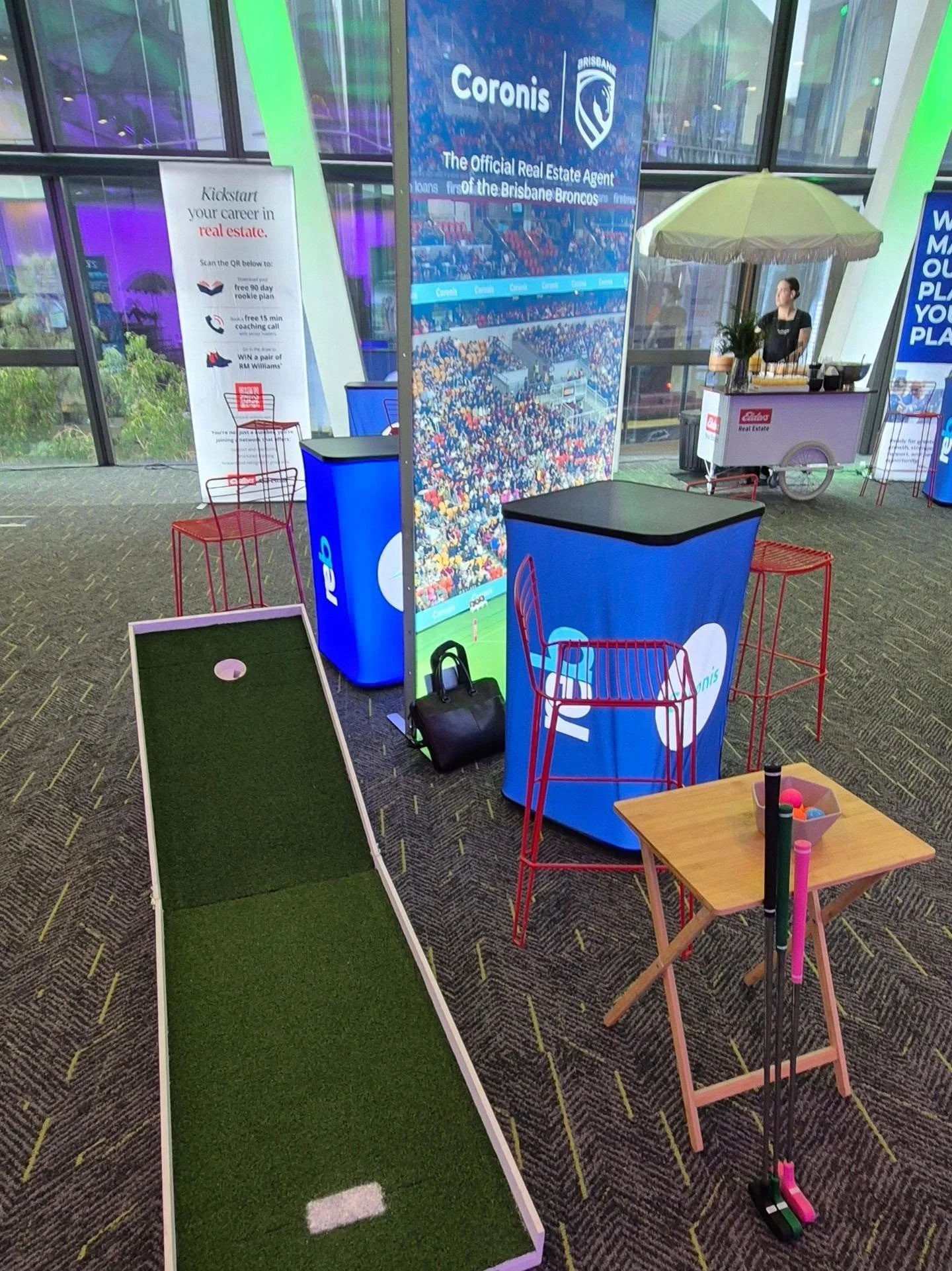 Great to work with Coronis on Thursday to bring together a single-hole pop-up activation.

No matter if your space is big or small, we've got an option to suit your needs!