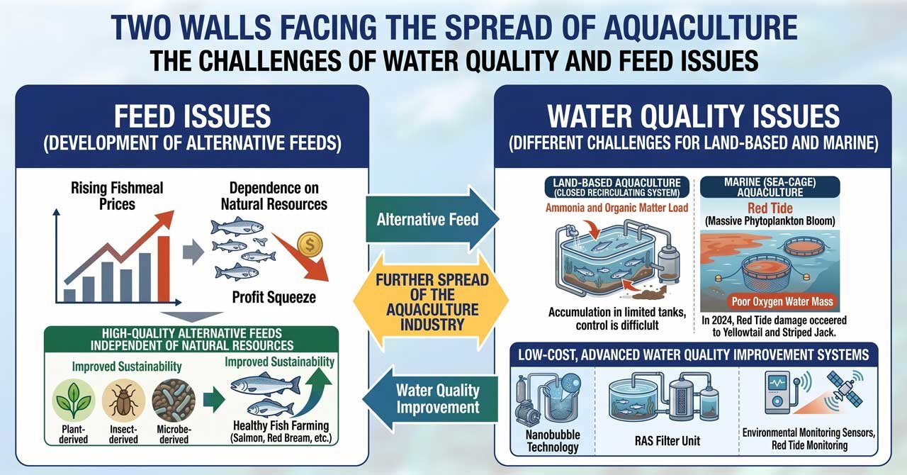 Two walls facing the spread of aquaculture