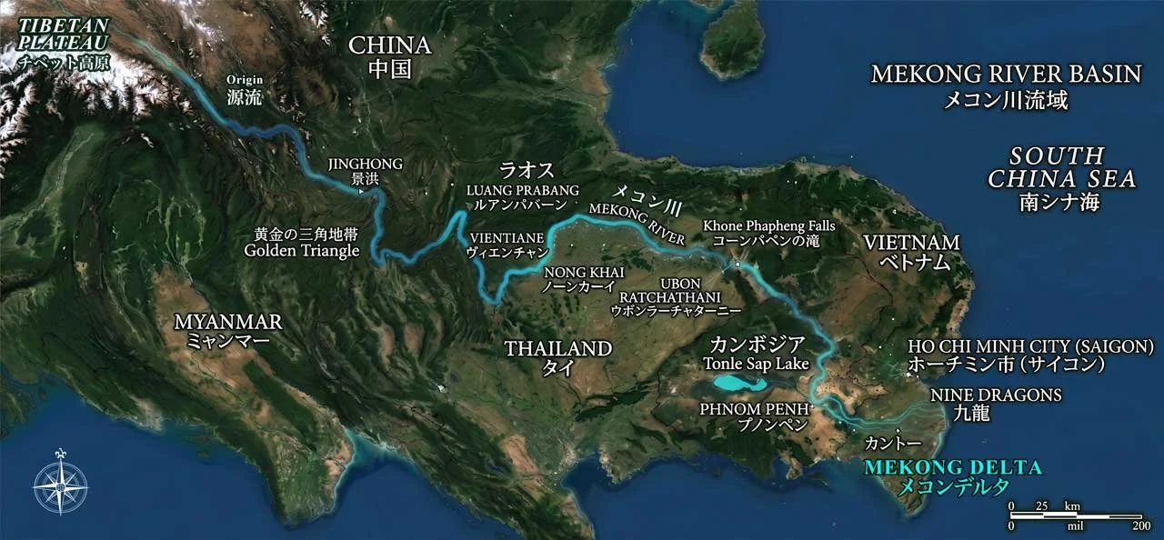Mekong River Map image