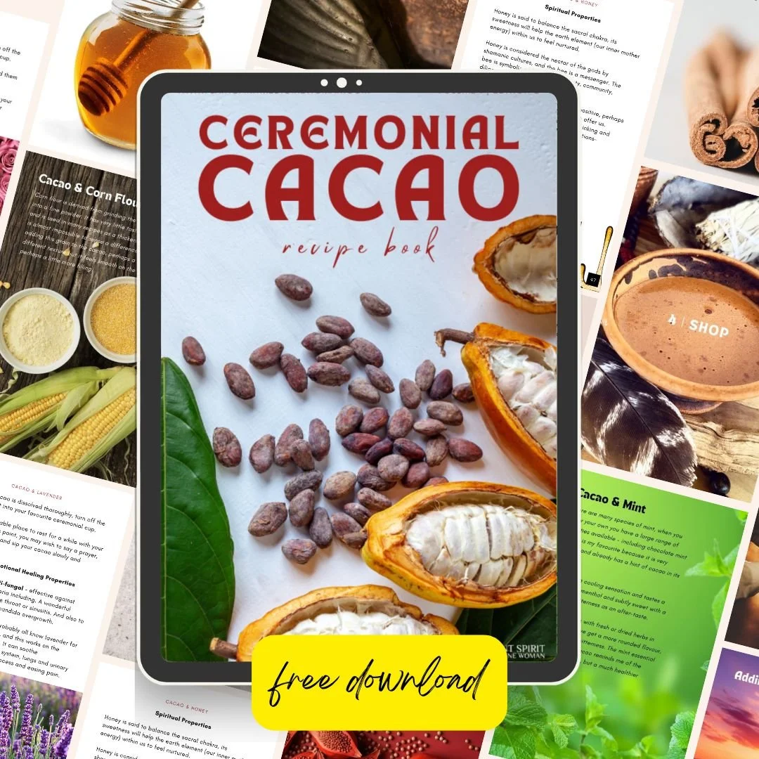 Free Ceremonial Cacao Recipe Book by Sorrell Robbins