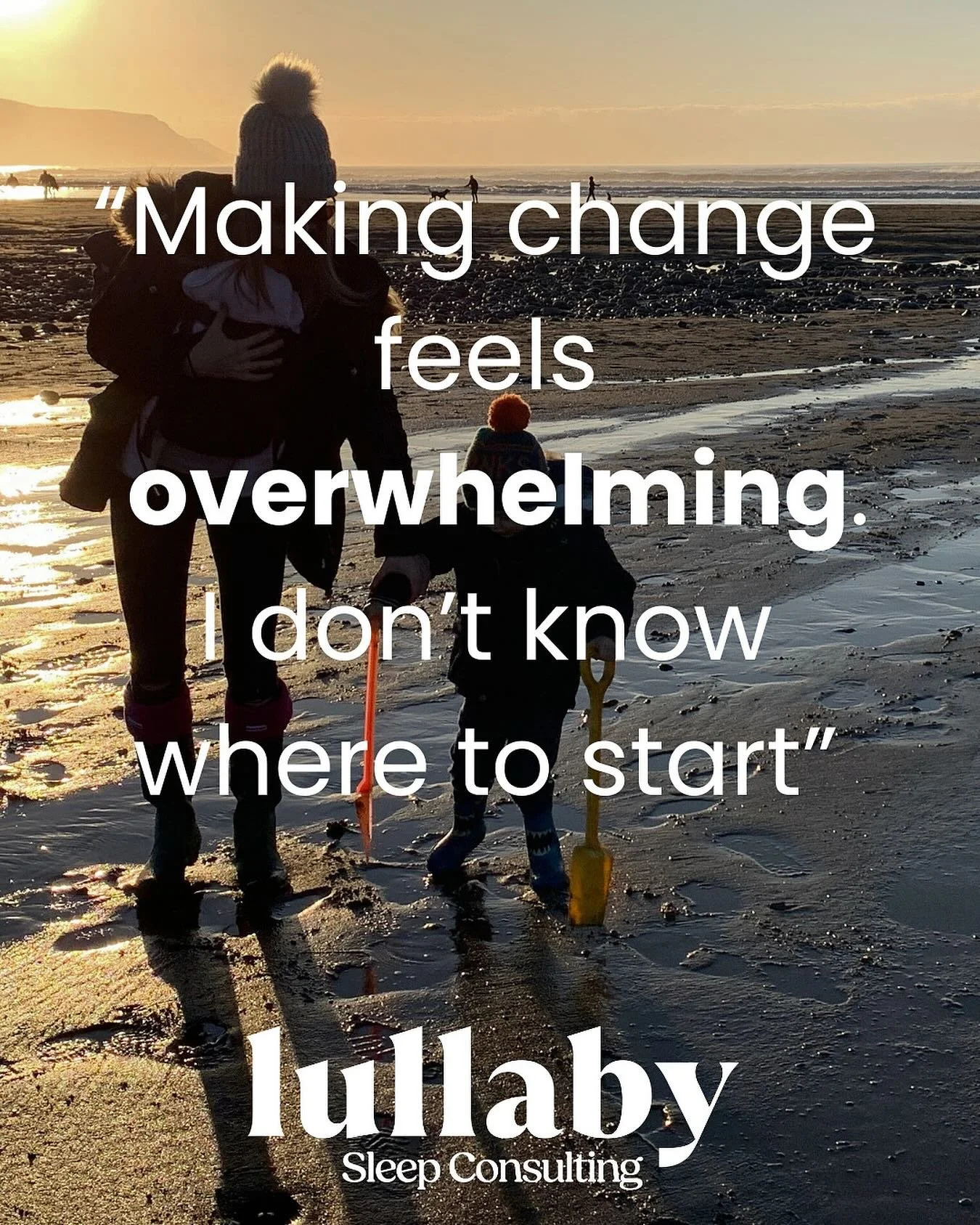 🤯Is the thought of making change so overwhelming that it&rsquo;s keeping you and your little one from the sleep you need?

When I recently chatted with a group of lovely Mums, this was the biggest thing that came up.

You want to make changes to you