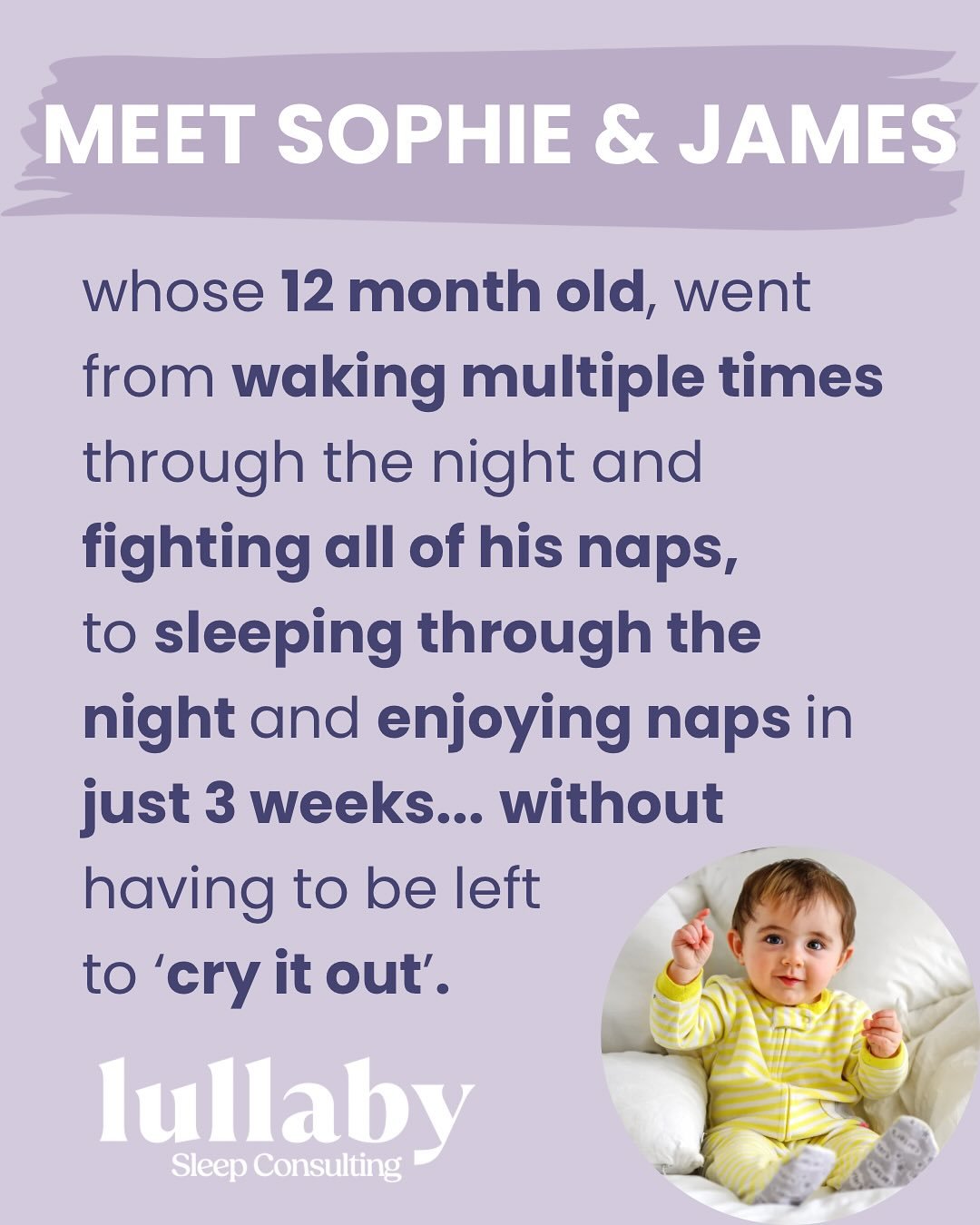 What if I told you that in just 3 weeks time you could be feeling energised and refreshed because your little one is happily sleeping through the night? That&rsquo;s the reality for Sophie and James!

&ldquo;Honestly, I still can&rsquo;t get over tha