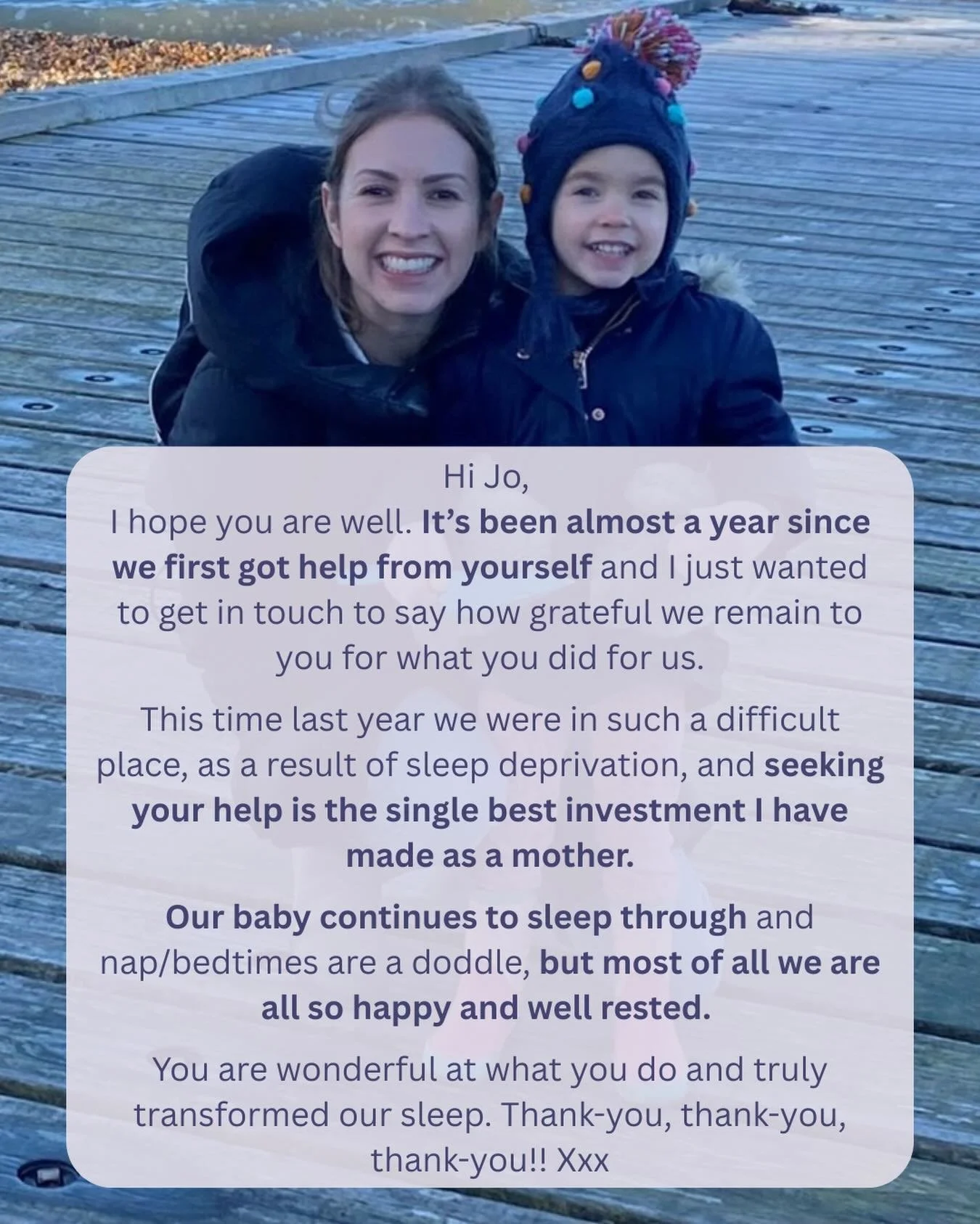There&rsquo;s nothing quite like hearing from a family a WHOLE YEAR LATER to say their little one is still sleeping beautifully!

💜 I LOVE receiving messages like these, they remind me why I do what I do💜

✨Thank you so much for trusting me with yo