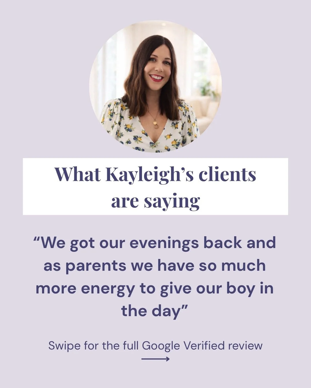 Last month I welcomed Kayleigh to the Lullaby Sleep Consulting team and I have been bombarded with positive feedback from the families she&rsquo;s worked with ever since!

The families working with her are now getting their evenings back and their en