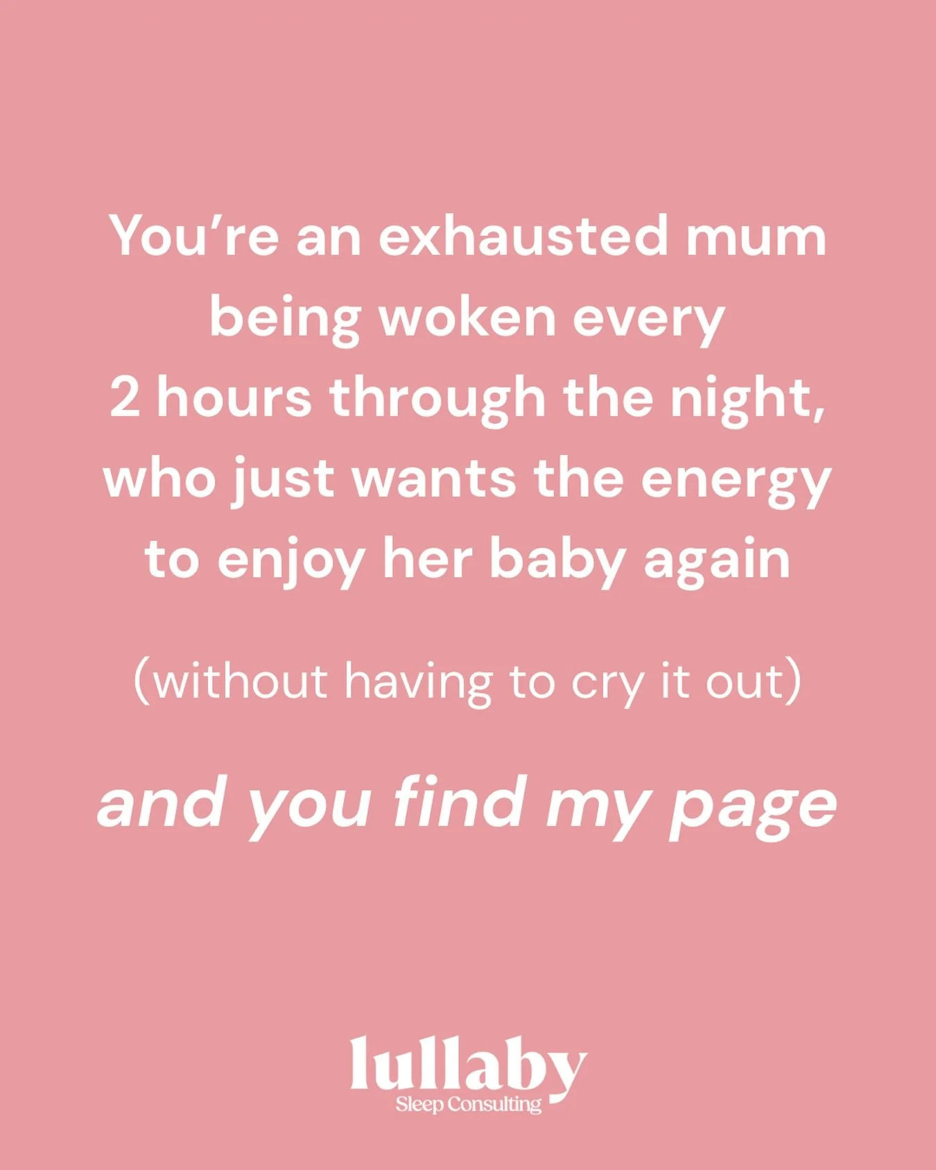 Is your baby waking multiple times through the night?

Are you exhausted, running on empty, and struggling to find the patience and energy to enjoy your baby during the day?

Are you desperate to feel like yourself again, to have your evenings back, 
