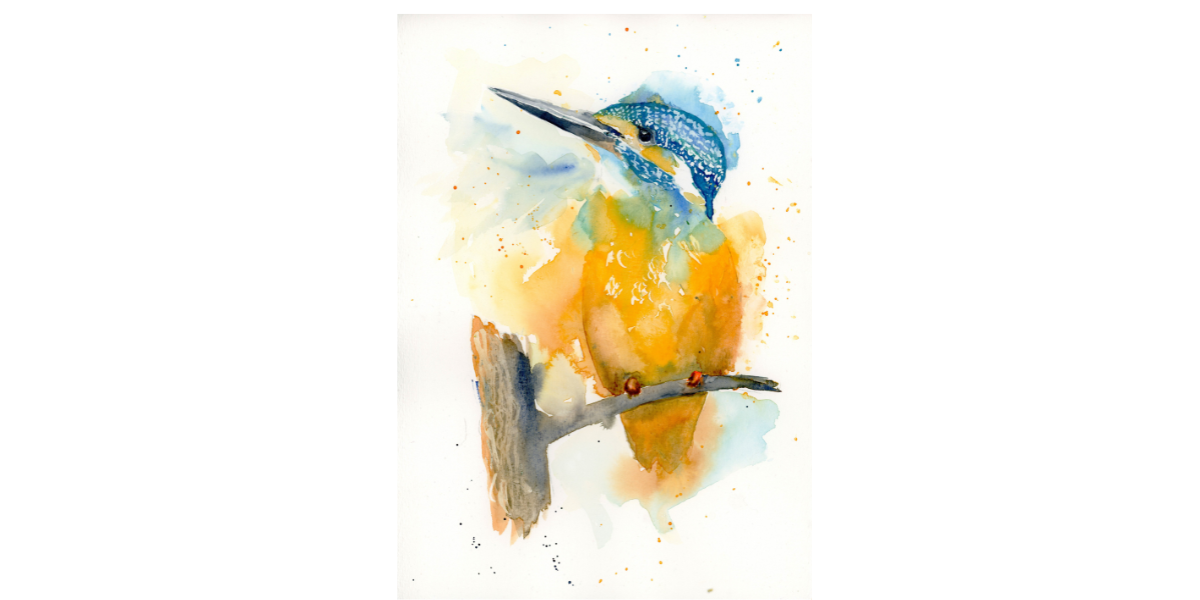 The Waiting Kingfisher – Premium Art Print