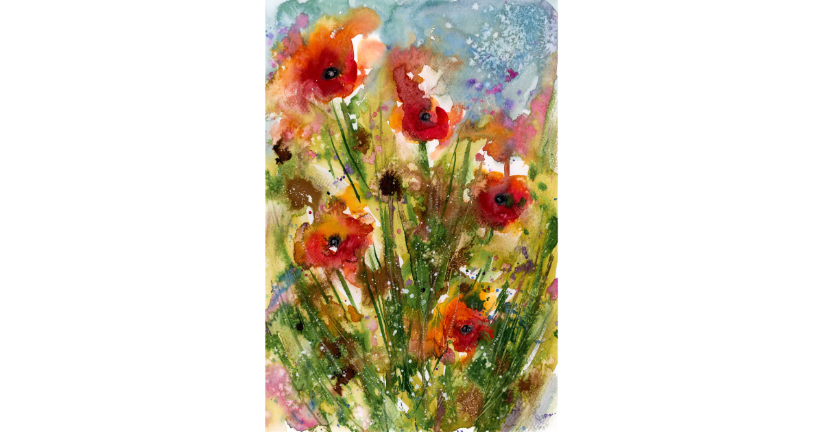 Poppy Meadow– Premium Art Print