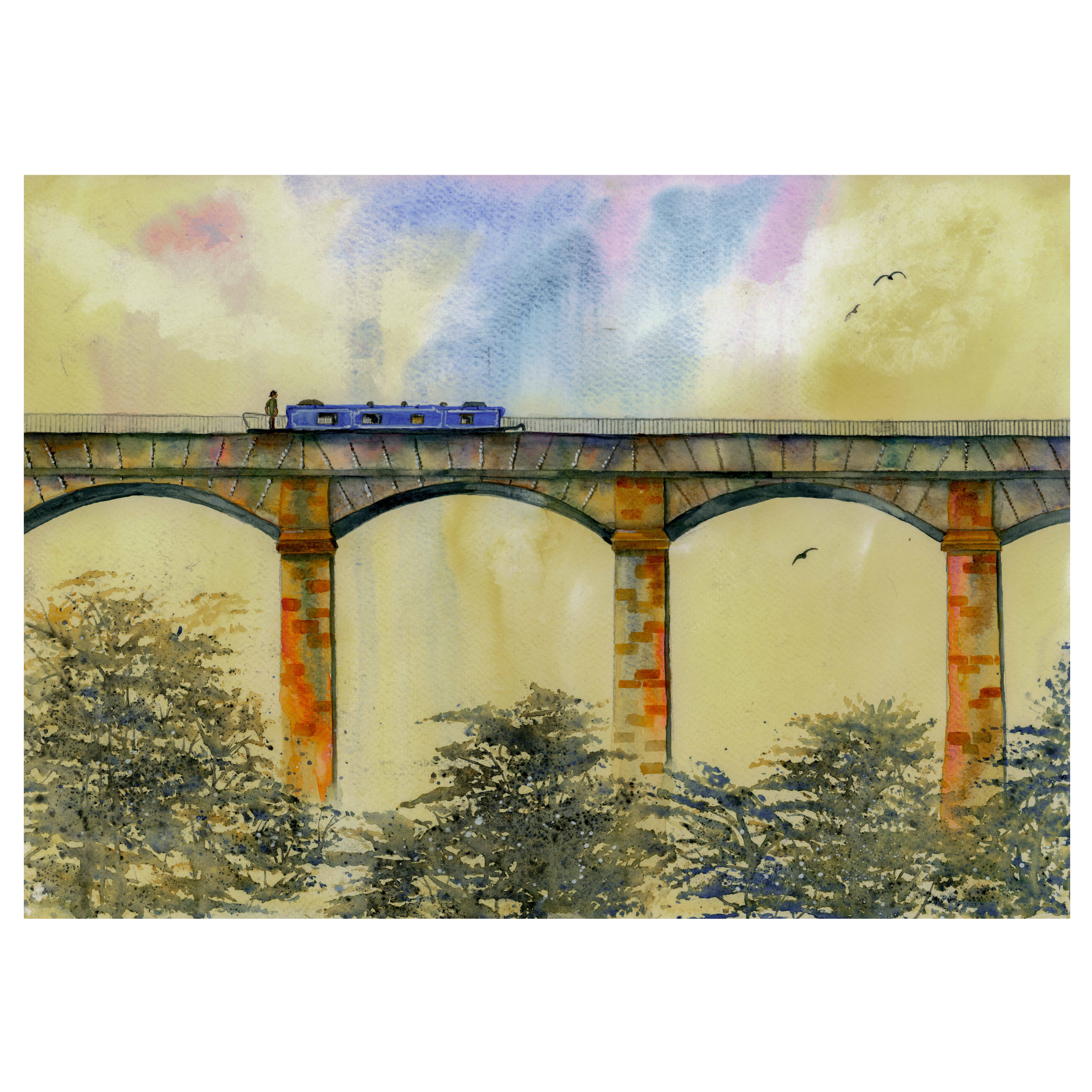 The Pontcysyllte Aqueduct – Fine Art Watercolour Print