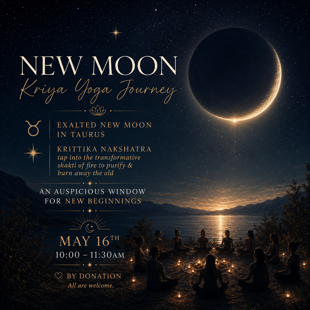 May 2026 Qathet New Moon Kriya Yoga Journey