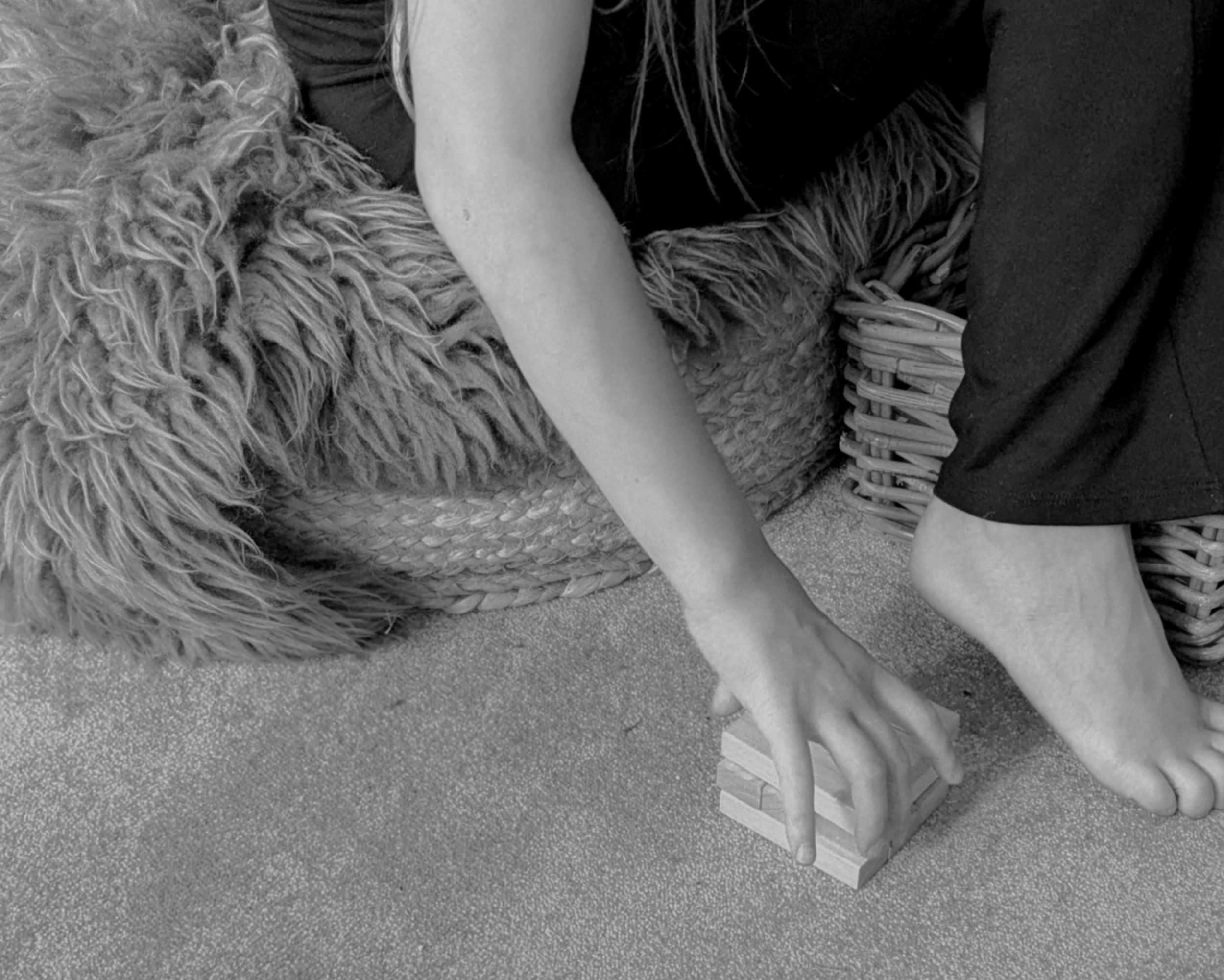 Tactile input through different body positioning
