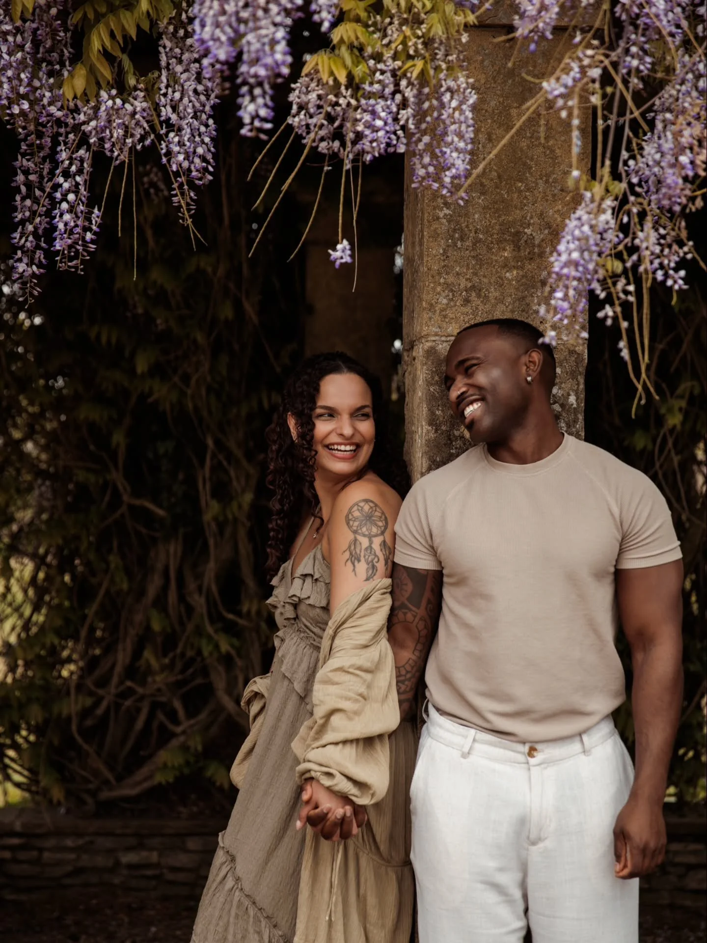 &ldquo;He stepped down, trying not to look long at her, as if she were the sun, yet he saw her, like the sun, even without looking.&rdquo;

Leo Tolstoy

A dreamy evening with these two lovely humans under English clouds and blooming Wisteria 💜
Oh ho