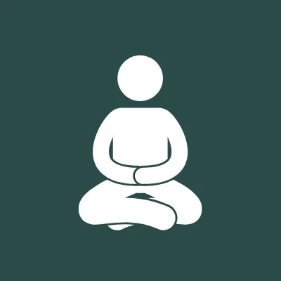 Icon depicting someone taking a meditation class for seniors near me with the best meditation teacher in Austin, TX. They're experiencing the benefits of meditation for seniors.