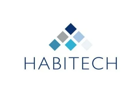 Habitech logo with blue and gray diamond shapes above the company name