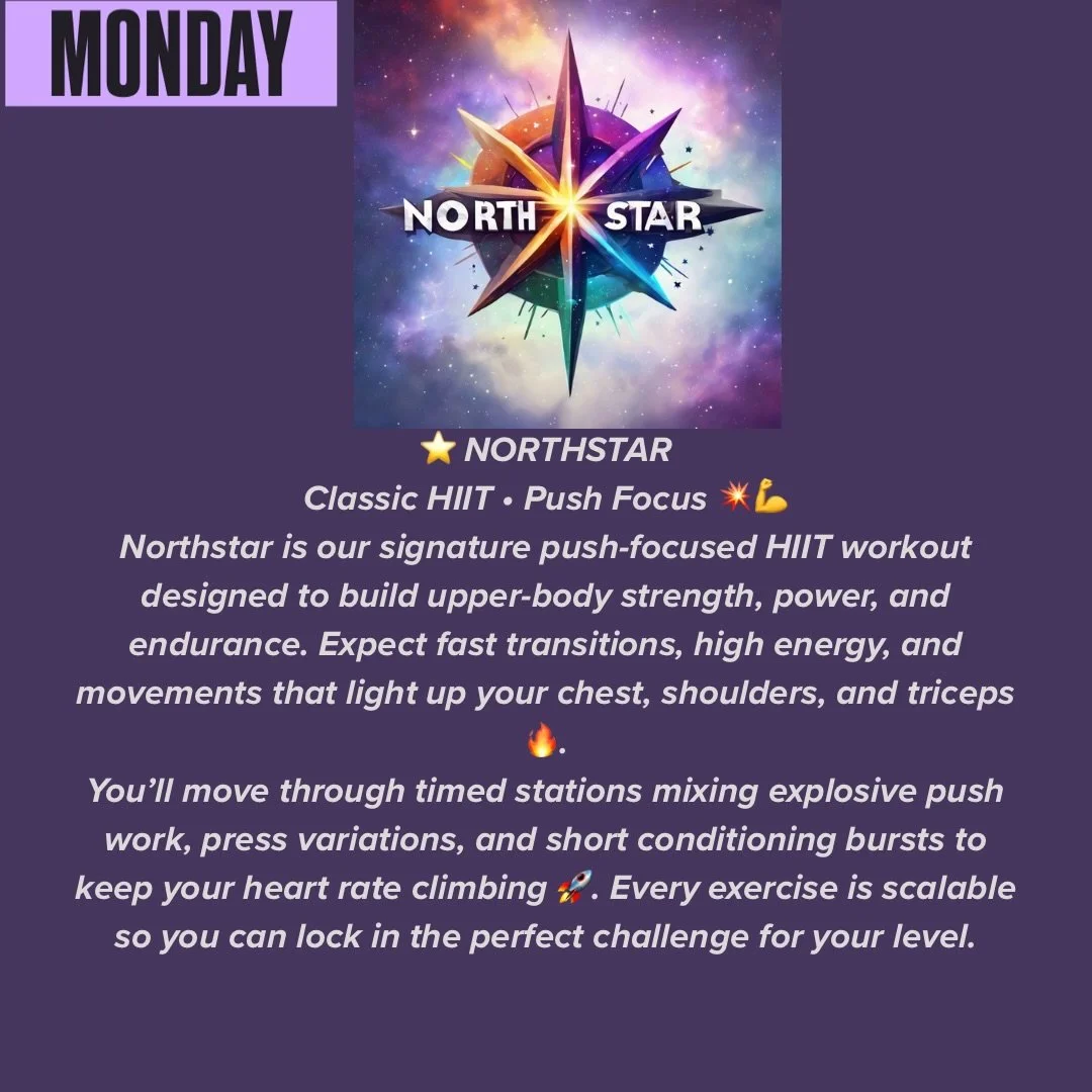 THE ROUND IS STACKED.
Push-Cardio-Pull-Mobility-Glutes-Hybrid!
PICK YOUR FAVORITE&hellip; of hit all 6 🔥💪🏽
Lets go! 🩷🎆