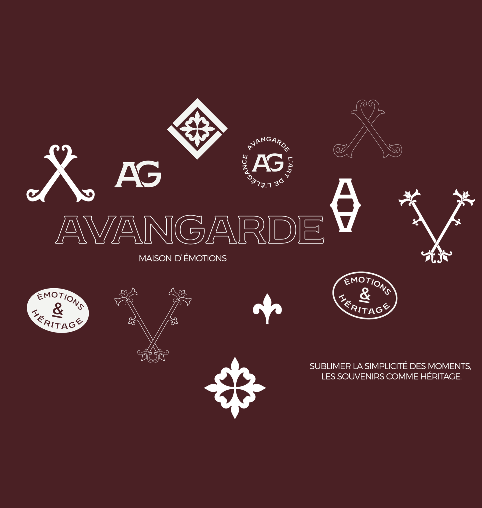 Element graphique avangarde marque