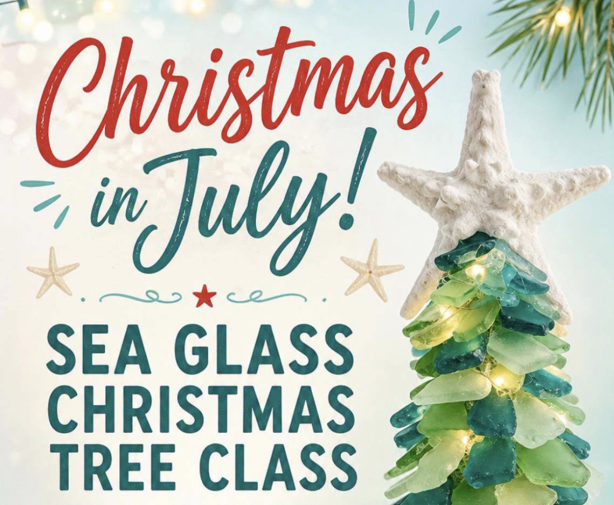 Christmas in July: Seaglass Christmas Tree Workshop: