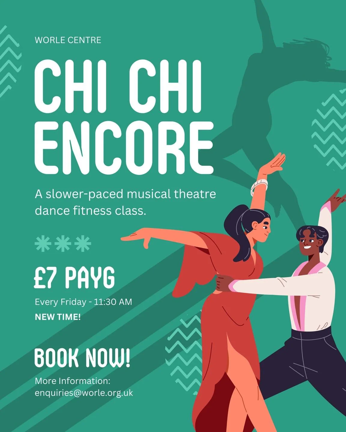 🎉 EXCITING NEWS!

You asked, and we made it happen! 💃✨

Jess&rsquo;s Chi Chi Encore is moving back to its original (almost!) time of 11:30am on Friday mornings.

We&rsquo;re hoping this earlier start means some of her regulars will be able to join 