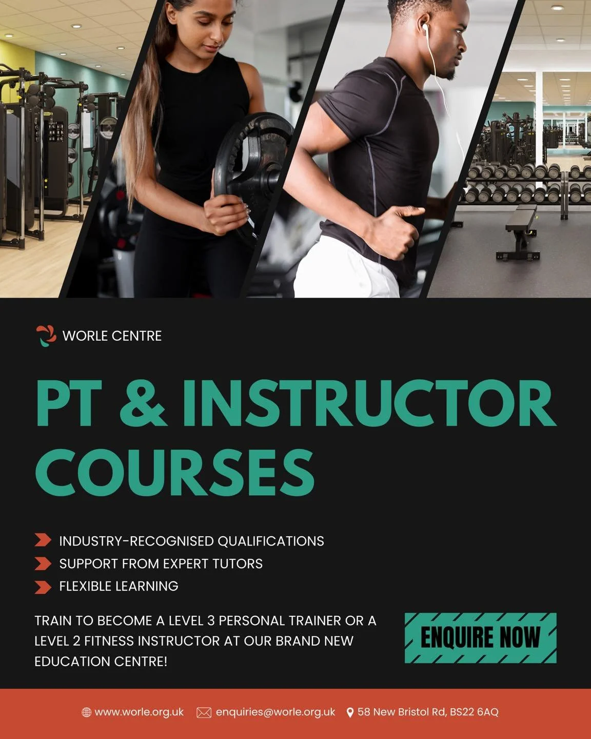 🚨 JUST ONE SPACE REMAINING! 🚨

The countdown is on &mdash; less than a month until our first PT course launches at Worle Centre on the 5th October 💪

If you&rsquo;ve been thinking about starting your career in fitness, now is the time to secure yo