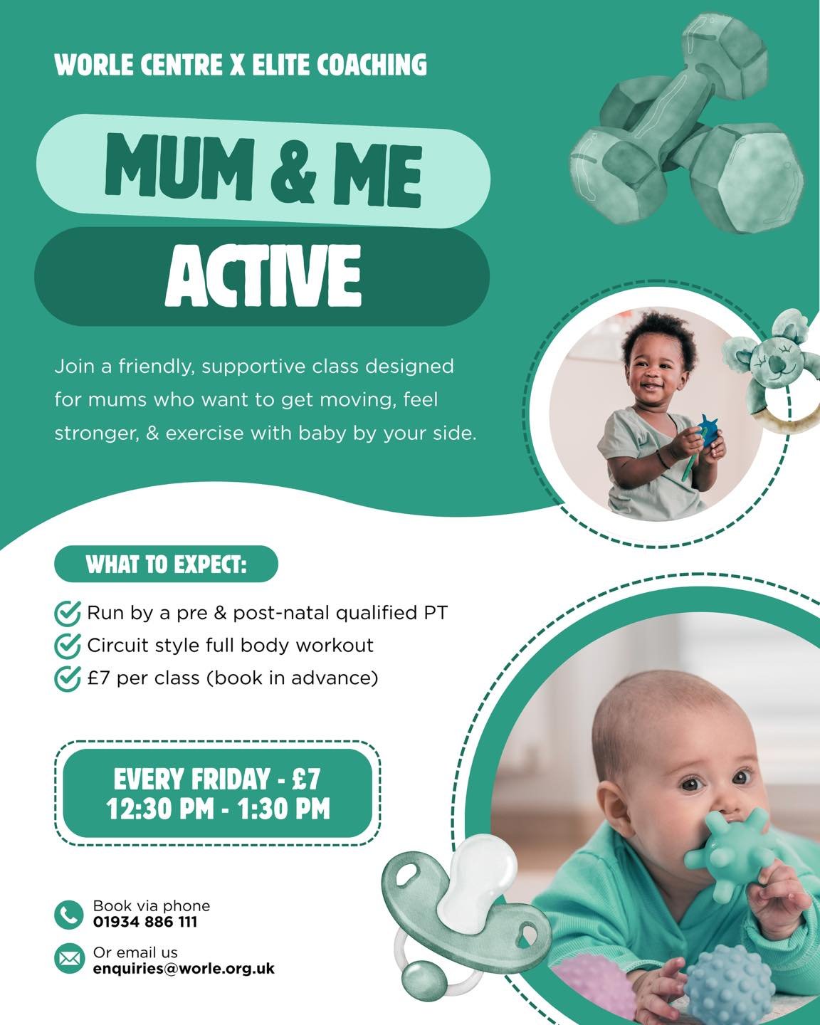 NEW NAME, NEW AGE RANGE ✨

Introducing Mum &amp; Me Active 💚 &mdash; formerly known as our Mum &amp; Baby fitness class!

And there&rsquo;s an important change&hellip; it&rsquo;s no longer just for babies 👶🏼 

Run by Dani Elite Coaching

Our class