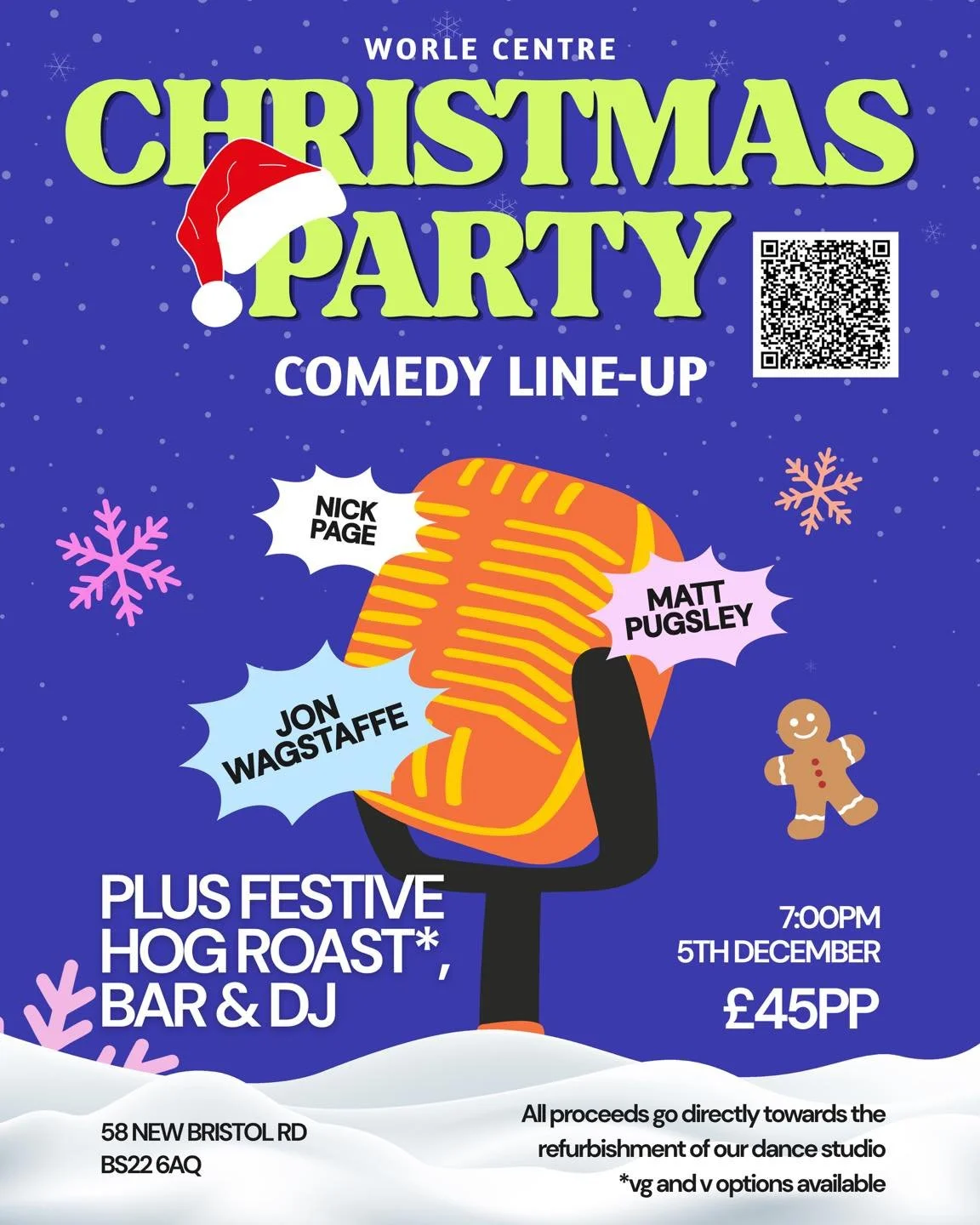 CHRISTMAS + COMEDY = THE PERFECT NIGHT OUT! 🎅🏼🎤

Get ready to laugh your way into the festive season🎄✨ We&rsquo;re bringing the laughs, the festive vibes and a whole lot of Christmas cheer to Worle Centre this December!

YOUR COMEDY LINE-UP:

⭐ N