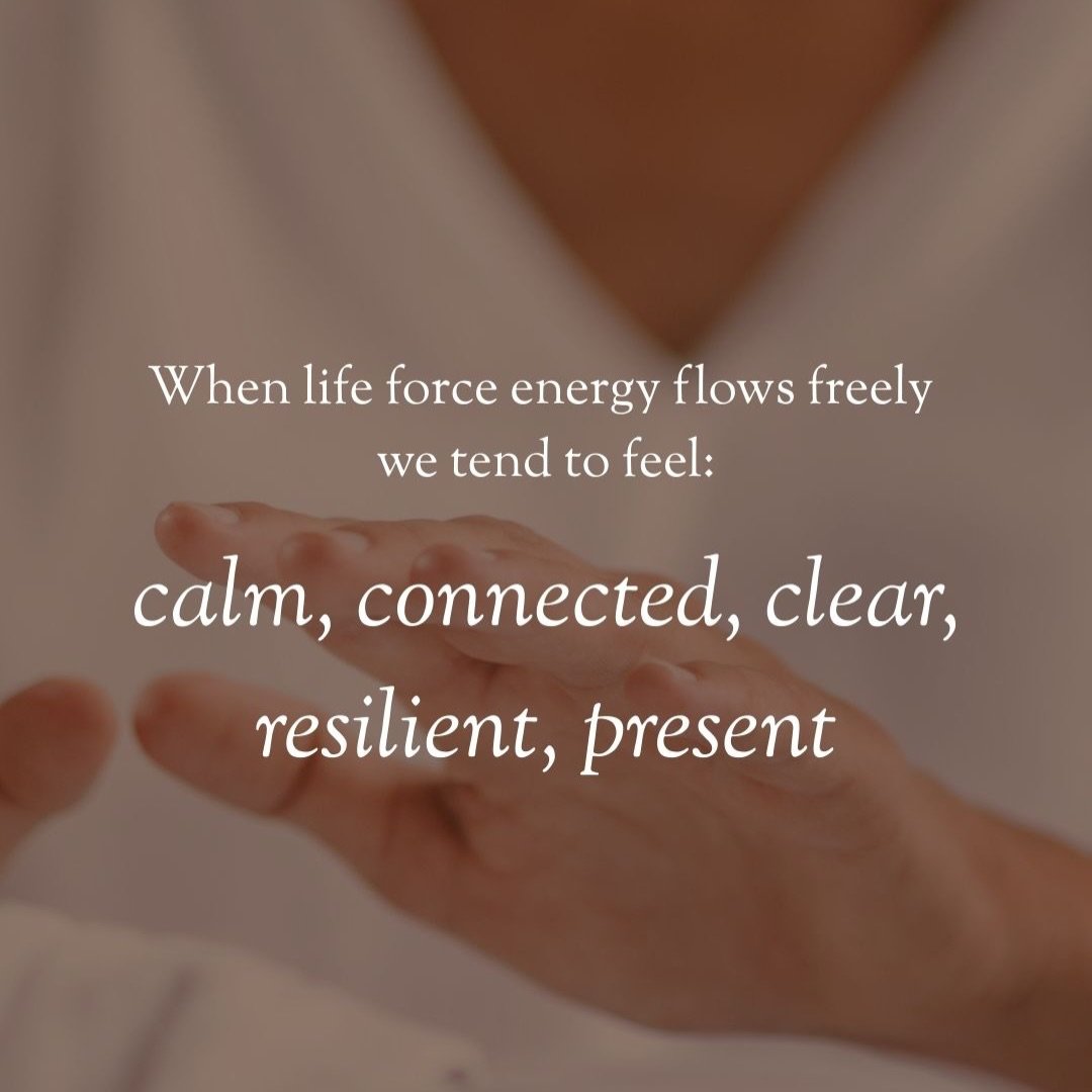 Life force energy is the intelligent energy that sustains all life. In Reiki, we work with this energy gently, not with force, but by allowing it to flow where the body is ready to receive it.

When our energy is blocked or cannot flow for whatever r